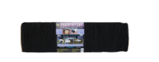100' Pre-Loaded Black Knitted Polyester Sock Filter