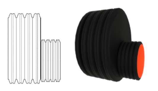 Corrugated Eccentric Reducer Plain End