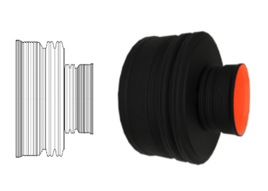 Corrugated Concentric Reducer WT Bell End