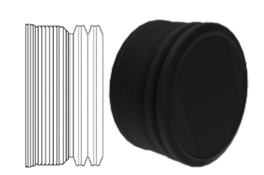 Corrugated End Cap WT Bell End