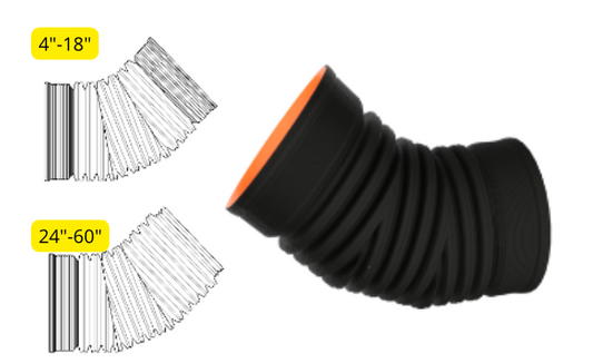 Corrugated 90  Bend WT Bell End