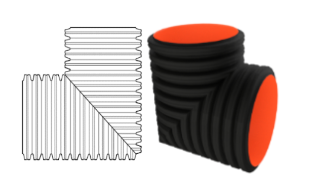Corrugated 90 Bend Plain End