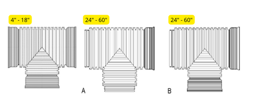 Corrugated Tee WT Bell End