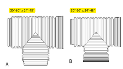 Corrugated Reducing Tee WT Bell End